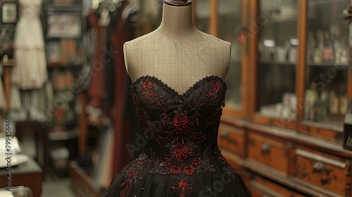 Dress Displayed on Mannequin in Store