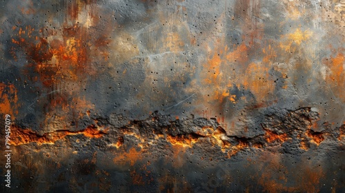 Rusted Metal Surface With Heavy Rust photo