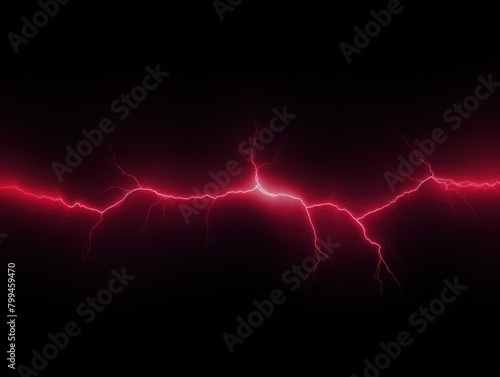 Maroon lightning, isolated on a black background vector illustration glowing maroon electric flash thunder lighting blank empty pattern with copy space
