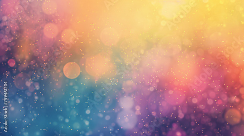 High-resolution image featuring a soft-focus background with multicolored bokeh lights. Perfect for expressing joy, celebration atmospheres, and adding a dreamy feel to various creative projects