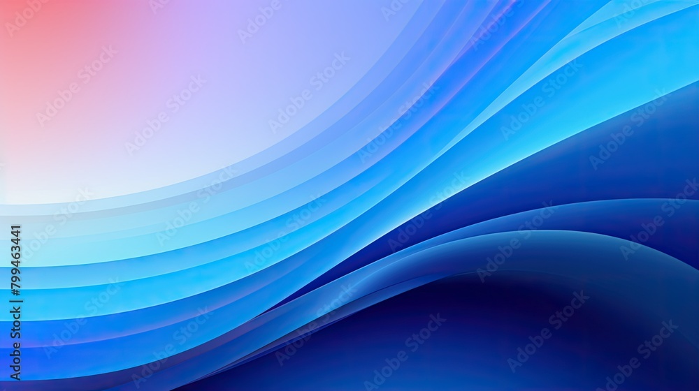 Gradient curve design with pulsating bursts of cerulean Gradient curve design with pulsating bursts of cerulean