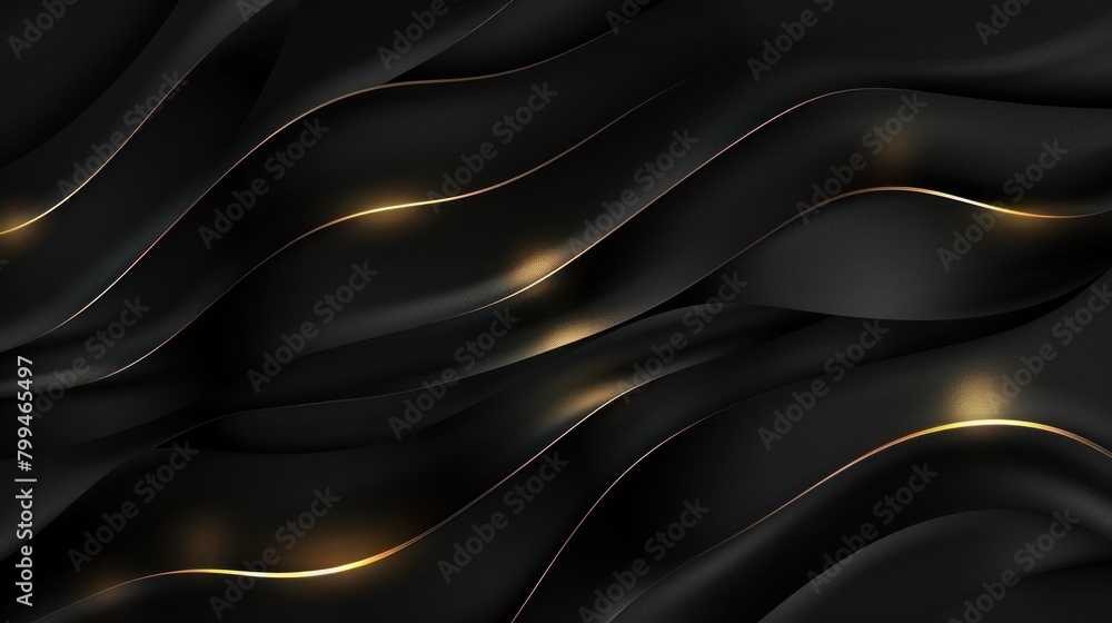 modern luxury black background wave gold lines modern luxury black background wave gold lines