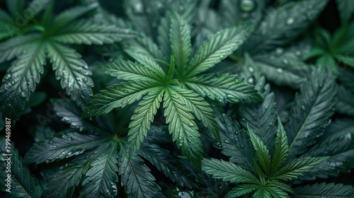 Close Up of Marijuana Plant With Blurry Background