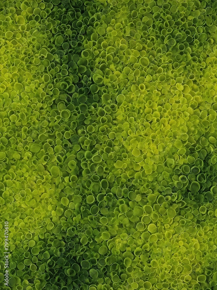 Vibrant display of tightly packed, cup-shaped green leaves creates textured, lush background. Leaves vary in shades of green, with some appearing lighter, others darker, adding depth. Vibrant display of tightly packed, cup-shaped green leaves creates textured, lush background. Leaves vary in shades of green, with some appearing lighter, others darker, adding depth.