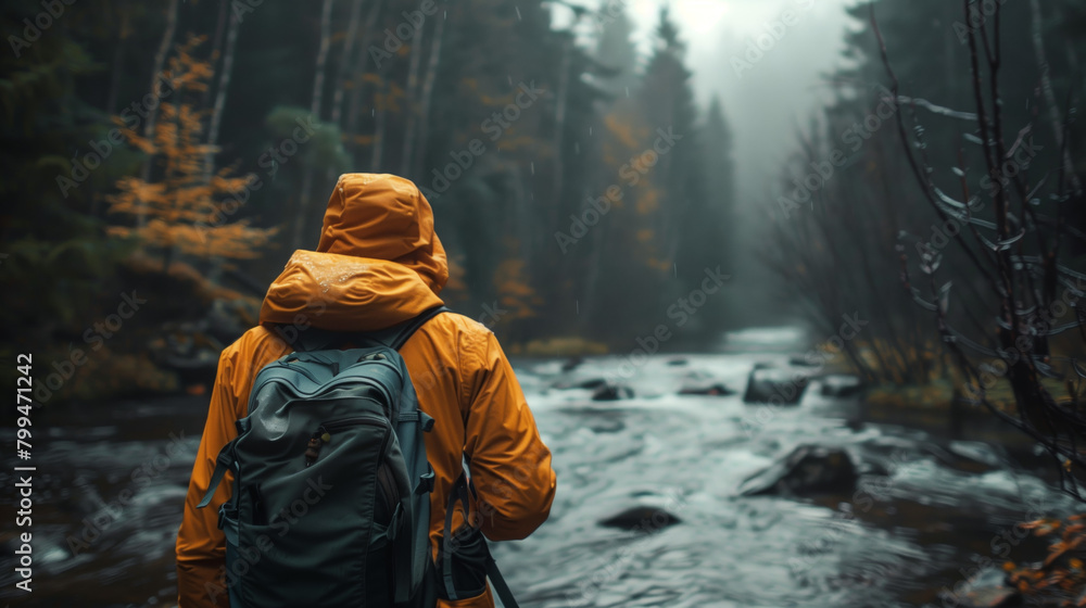 A person lost in the wilderness, using survival skills to find food, shelter, and water, demonstrating resilience and resourcefulness in the face of adversity. A person lost in the wilderness, using survival skills to find food, shelter, and water, demonstrating resilience and resourcefulness in the face of adversity.
