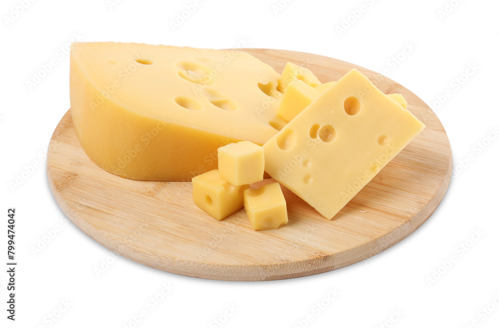 Cut fresh delicious cheese isolated on white Cut fresh delicious cheese isolated on white