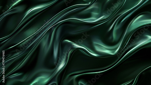 A Stunning Metallic Green and Black Abstract Backdrop: An Elegant Blend of Modern Charm and Sleek Simplicity