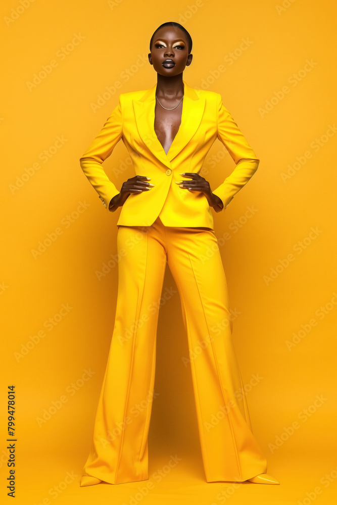 Black Fashion Model, Generative AI Black Fashion Model, Generative AI