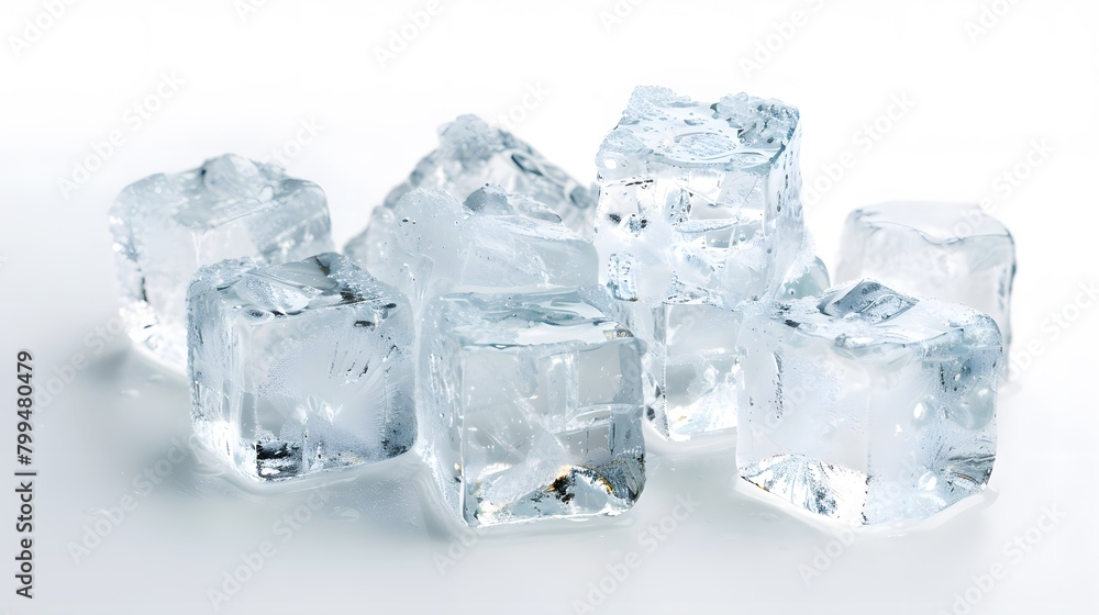 Collection of ice cubes, isolated on white background
Collection of ice cubes, isolated on white background