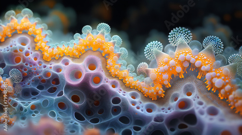 Cellular Coral Scape: The Art of Microscopic Ecosystems