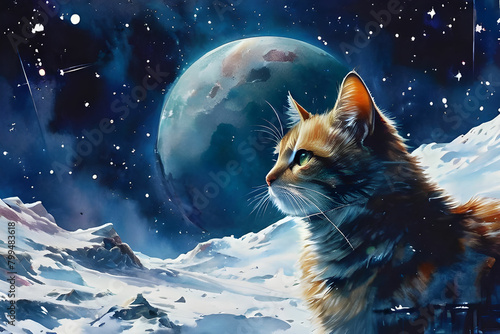 cat in moon
Generative AI