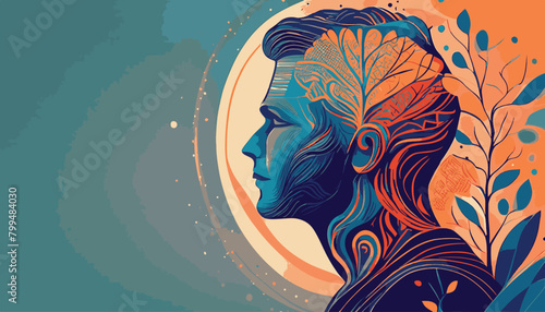 Serene Contemplation: Balancing Positivity and Mental Health