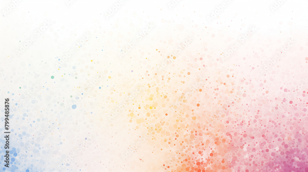 Fototapeta premium Abstract dot gradient, warm to cool hue transition, festive background with copy space