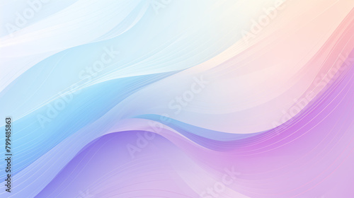 Pastel wave textures, soft gradient blend, serene abstract background
