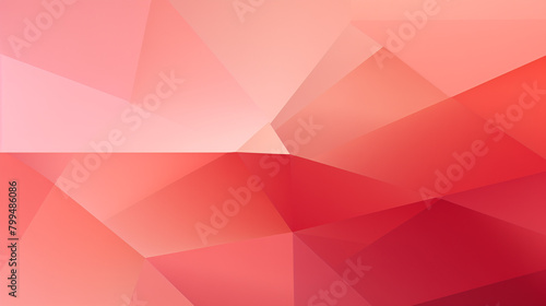 Geometric red and pink triangles, modern abstract mosaic background