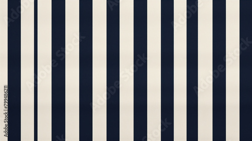 Classic Navy and White Striped Pattern, Nautical Background with Copy Space