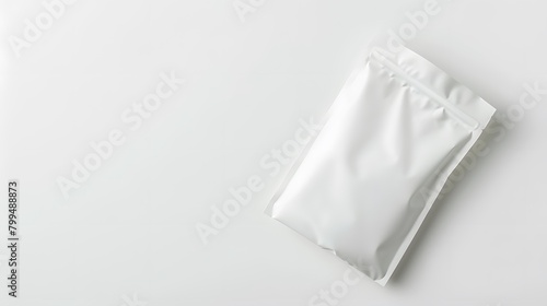 White doypack,on white background 