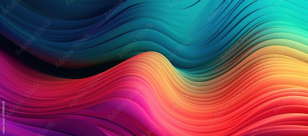 colorful wave pattern, gradation 197