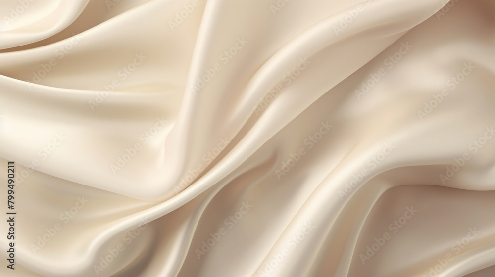 Obraz premium Smooth elegant beige silk or satin texture background