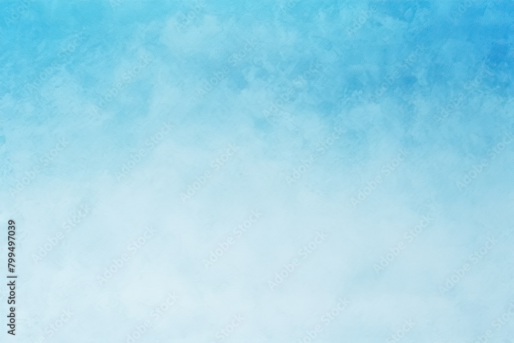Sky blue and white gradient noisy grain background texture painted surface wall blank empty pattern with copy space for product design or text 