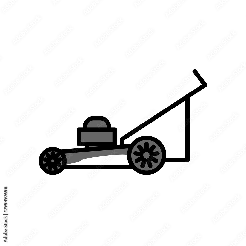 Fototapeta premium Grass Cutter icon PNG