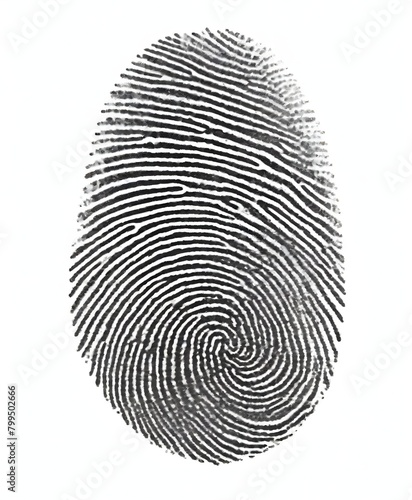 A fingerprint image, showing the intricate patterns and ridges that make up a human fingerprint