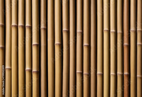 Bamboo stalks  natural brown color  arranged in a vertical pattern