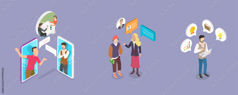 3D Isometric Flat Vector Illustration of Personal Coaching, Upskilling, Mentoring 3D Isometric Flat Vector Illustration of Personal Coaching, Upskilling, Mentoring