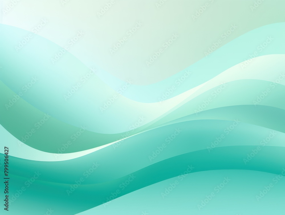 Teal pastel tint gradient background with wavy lines blank empty pattern with copy space for product design or text copyspace mock-up template for website