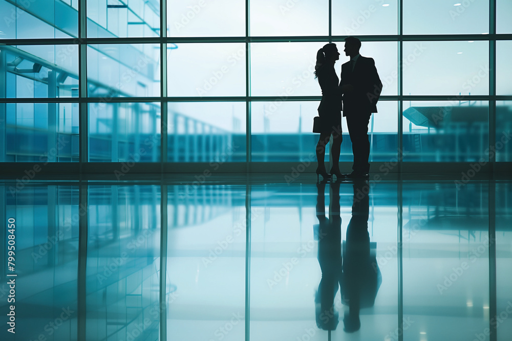 business people in airport business people in airport