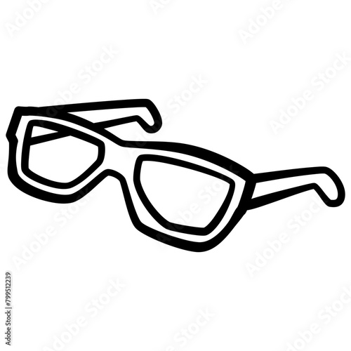 Sun Glasses handdrawn doodle illustration