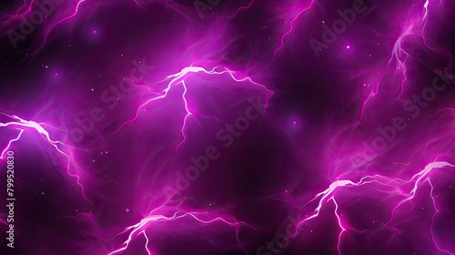 Neon wave pattern with electric bursts of magenta