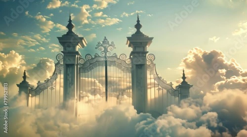 heaven gate in cloud photo