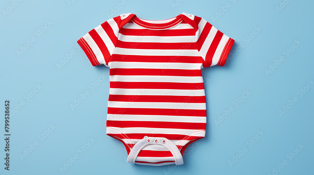 Top view of baby clothes Top view of baby clothes
