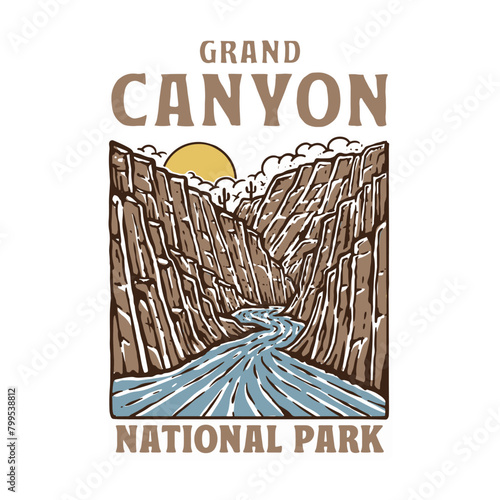 grand canyon ilustration