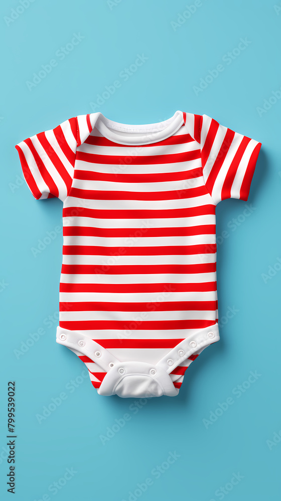 Top view of baby clothes Top view of baby clothes