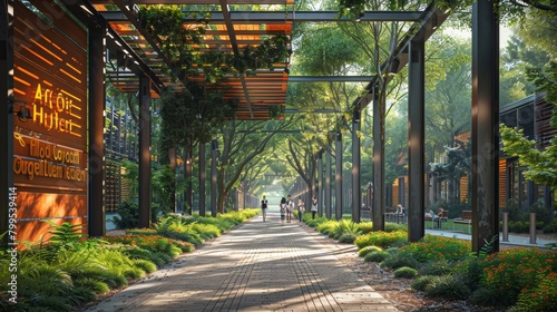 Solar Canopy Walkways in University Campus: Shade and Energy Generation