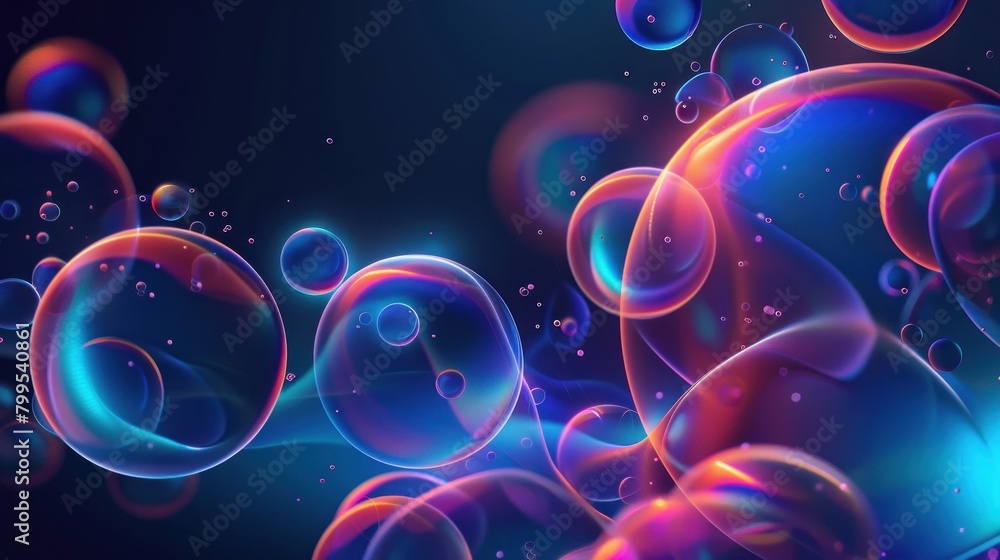 3D technology colorful circles with fluid geometric Shapes, 3D technology colorful circles with fluid geometric Shapes,