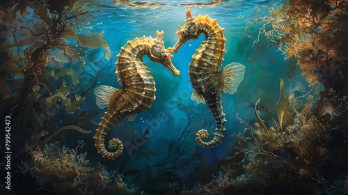 Imagine an enchanting underwater scene