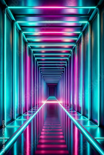 Abstract infinite tunnel with no exit photo
