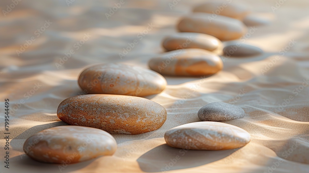 a pile of smooth stones with soft colors a pile of smooth stones with soft colors