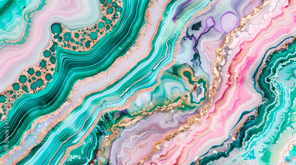 Vibrant Abstract Fluid Art With Swirling Patterns