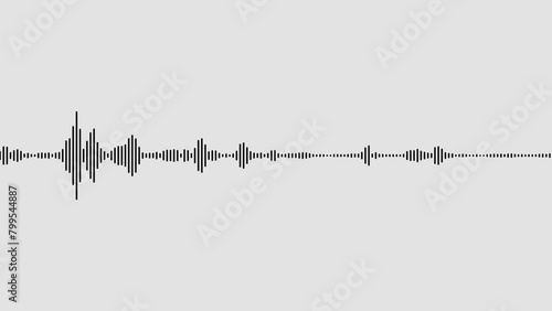 Sound wave isolated on white background, Line digital minimalist voice and soundtrack.
black color digital sound wave equalizer.  sound wave or audio wave from isolated on white background. photo