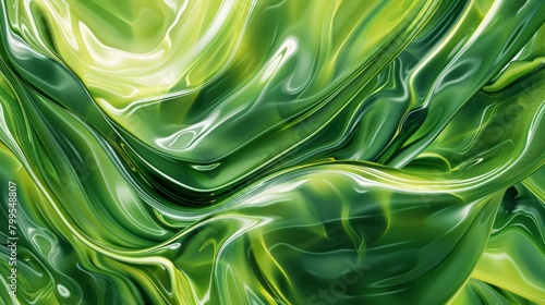 save the green planet, abstract organic background in green color shades and curves hyper realistic 