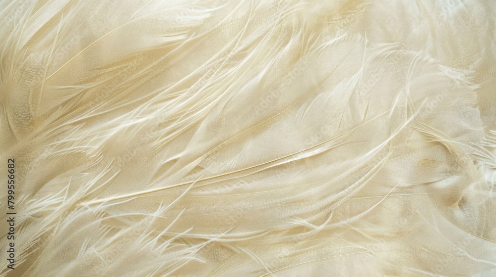 Flowing Serenity: A Delicate, Wavy-Textured White Feather, Capturing the Essence of Tranquility Flowing Serenity: A Delicate, Wavy-Textured White Feather, Capturing the Essence of Tranquility