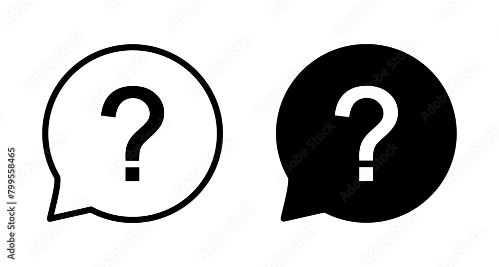 Question Icon vector isolated on white background. Question mark sign. help icon. Faq Question Icon vector isolated on white background. Question mark sign. help icon. Faq