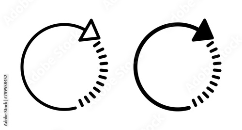 Refresh icon vector isolated on white background. Reload icon vector. Update icon. convert icon