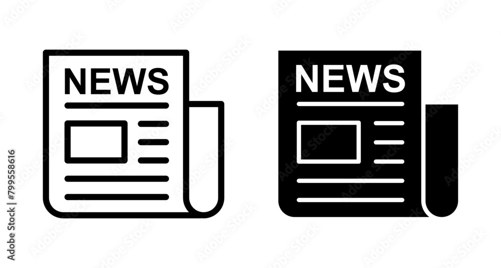 Newspaper icon vector isolated on white background. news paper icon vector Newspaper icon vector isolated on white background. news paper icon vector