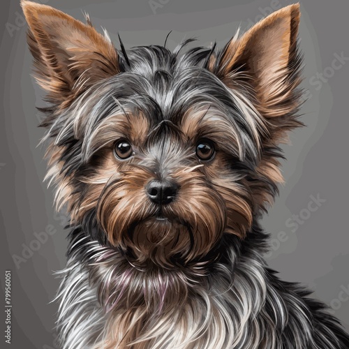 Retrato de un Yorkshire Terrier