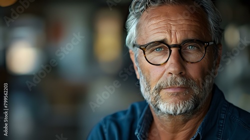Reliable and Trustworthy Middle-Aged Expert in Modern Office